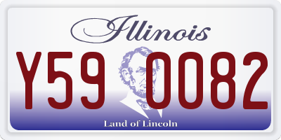 IL license plate Y590082
