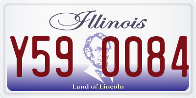 IL license plate Y590084