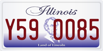 IL license plate Y590085