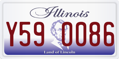 IL license plate Y590086