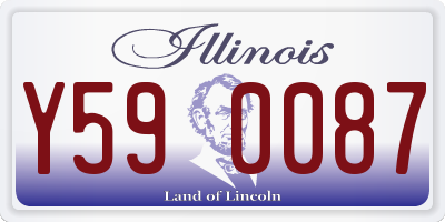 IL license plate Y590087