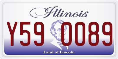 IL license plate Y590089