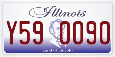IL license plate Y590090