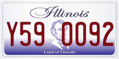 IL license plate Y590092