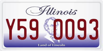 IL license plate Y590093
