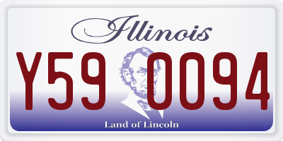 IL license plate Y590094