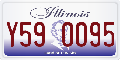 IL license plate Y590095