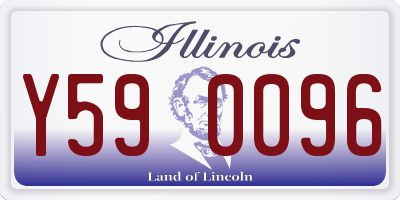 IL license plate Y590096