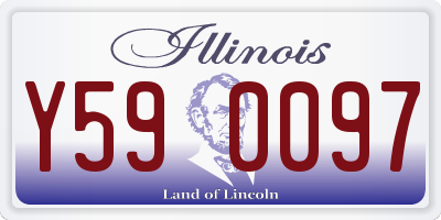 IL license plate Y590097