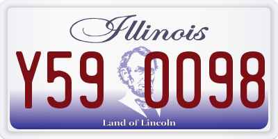 IL license plate Y590098
