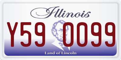 IL license plate Y590099