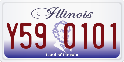 IL license plate Y590101