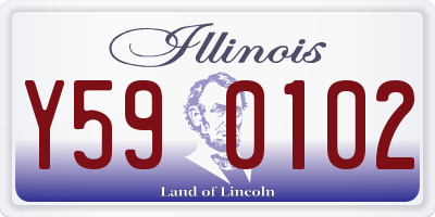IL license plate Y590102
