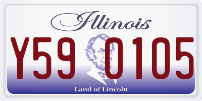 IL license plate Y590105
