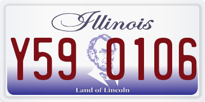 IL license plate Y590106