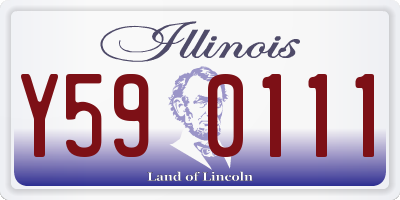 IL license plate Y590111