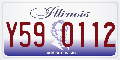 IL license plate Y590112