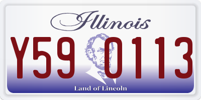 IL license plate Y590113