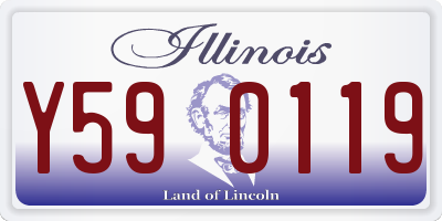 IL license plate Y590119