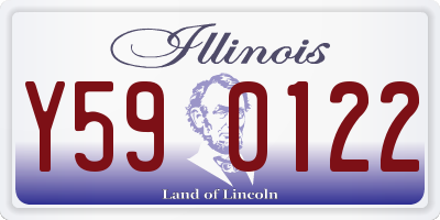IL license plate Y590122