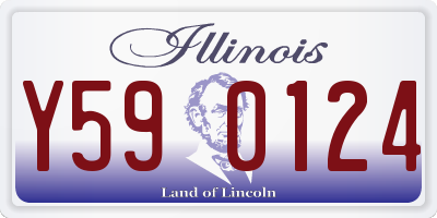 IL license plate Y590124