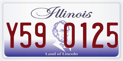 IL license plate Y590125