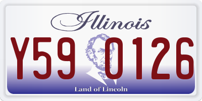 IL license plate Y590126