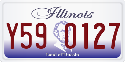 IL license plate Y590127