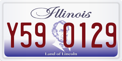 IL license plate Y590129