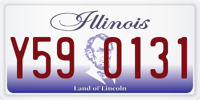 IL license plate Y590131