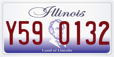 IL license plate Y590132