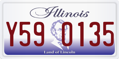 IL license plate Y590135