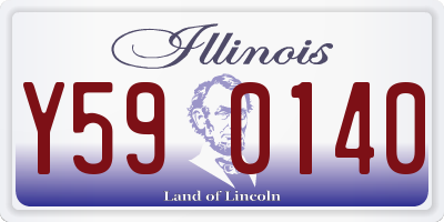 IL license plate Y590140