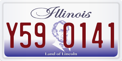 IL license plate Y590141