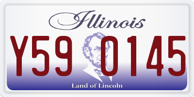 IL license plate Y590145
