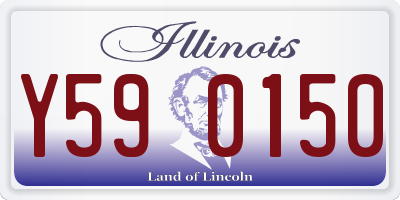 IL license plate Y590150