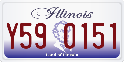 IL license plate Y590151