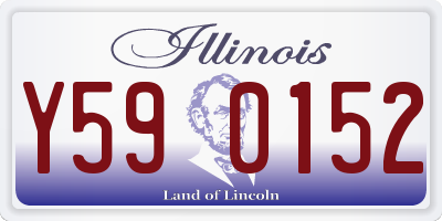 IL license plate Y590152