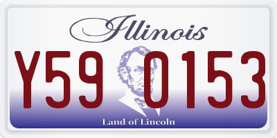 IL license plate Y590153