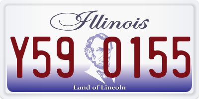 IL license plate Y590155