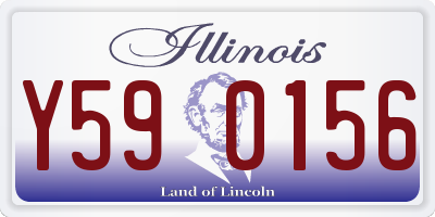 IL license plate Y590156