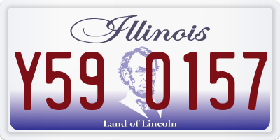 IL license plate Y590157