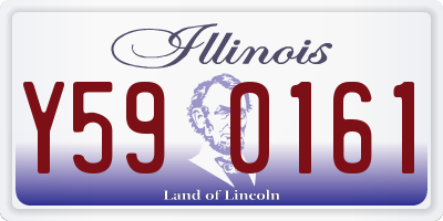 IL license plate Y590161