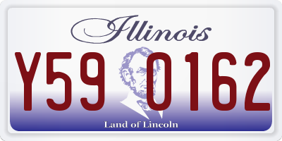 IL license plate Y590162