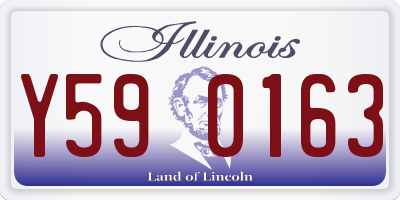 IL license plate Y590163