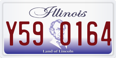 IL license plate Y590164
