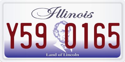 IL license plate Y590165