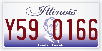 IL license plate Y590166