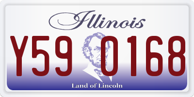 IL license plate Y590168