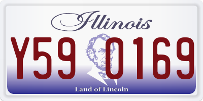 IL license plate Y590169